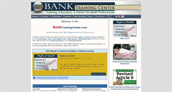 Desktop Screenshot of banktrainingcenter.com